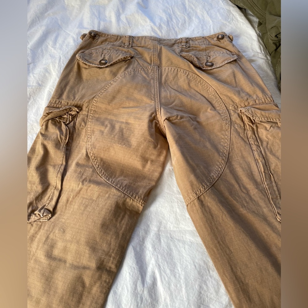 Polo Ralph Lauren men’s parachute cargo pants tan 33x32